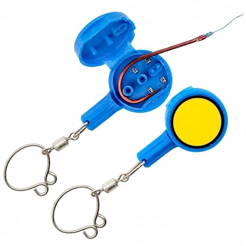 WVGSXBO 2 Pack Fishing Hook Tying Tool, Dual Function Knot Tyer & Hook Protector, Fly Fishing Accessories for Braided Monofilament Lines, Beginner & Professional Anglers
