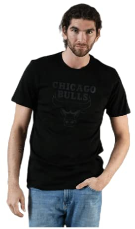 New Era - NBA Chicago Bulls Team Logo T-Shirt - Schwarz