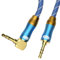 EMK 90 Degree Right Angle Aux Cable - [24K Gold-Plated,Sound Quality] Audio Stereo Male to Male Cable for Laptop, Tablets, MP3 Players,Car/Home Aux Stereo, Speaker or More (4Ft/1.2Meters)