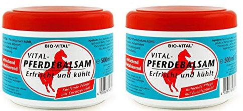 Bio Vital Pferdebalsam 500ml - Salbe Eucalyptusöl Balsam Sport Gel