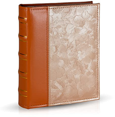 Natur inspiriertes Einsteckalbum für 200 Fotos 10x15 - Kleines Fotoalbum zum Einstecken mit Langlebigen Taschen & Extra Platz für Notizen | Einfache Handhabung | Photo Album als Geschenk für Familie