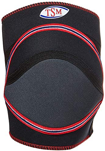 TSM Sportbandage Kniebandage mit Polster Pro Kurz, L, schwarz, M