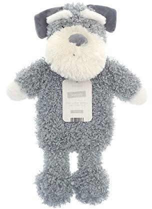 Hot Water Bottle with Cover 1litre Kids Hot Water Bottle Animal | Polyester Machine Washable | Schnauzer Dog Mini Hot Water Bottle Fleece Warmer