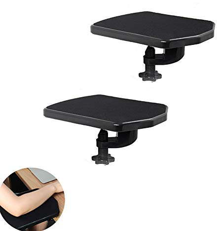 MNSSRN Mouse Pad Extension Board, Computer Arm Board, Desk Extension Board, Elbow Bracket, Rotatable Arm Support (2)