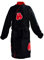 Fortunezone Herren Soft Bademantel Saunaman Morgenmantel Cosplay Kostüm Schwarzer Bademantel (L)