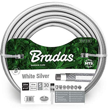 LEM Select - Tubo di irrigazione 5 strati bianco argento (1/2) Ø 12,5 mm 20 metri