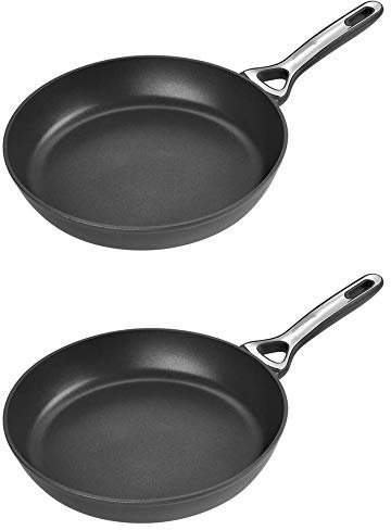 Pyrex Origin Plus Aluminium Frying Pan Durable Non Stick Coating 30cm Black (Pack of 2)