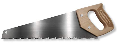 DEWEPRO® Gipskarton Plattensäge 380mm – Handsäge mit Holzgriff und kreuzgeschärften Zähnen, Trockenbau Säge für Gipskartonplatten