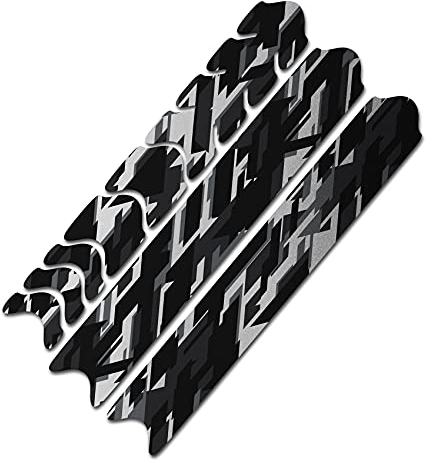 AlphaShield Fahrrad Rahmenschutz Kettenstreben Schutz Folie Aufkleber Rahmen Schutz Carbon MTB BMX Lackschutz Folie R161 (18 Future Silber Metallic)
