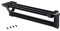 Emuca - Wardrobe pull out clothes hanger rail, sliding hanging rail with length 350mm (13,7 inch) Black