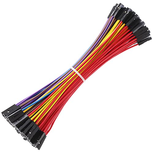 Breadboard Jumper Wires 20AWG, Bestlus Exclusives FF Jumper Cables Wires Female to Female 6'' 15CM, 10 Colors, Pack of 120, Square Head 0.1'' for Arduino Raspberry Pi (6'', F/F)