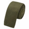 WANYING Herren 5.7cm 2.25 Schmale Krawatte Strickkrawatte Gestrickte Narrow Krawatte Knit Tie Retro Vintage Casual Büro Basic - Einfarbig Armee Grün