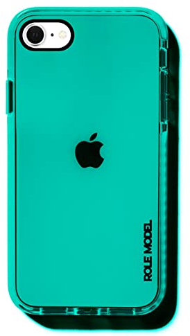 ROLE MODEL CYBERCASE Handy Schutzhülle Cover für Apple iPhone 7/8 / SE, auffälliges Design, Intensive Farbe mit 360 Grad Schutz, Kamera- und Displayschutz (Iceblue Edition)