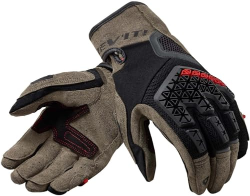 Revit Mangrove Motorrad Handschuhe, schwarz/Sand, L