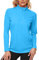 FANGJIN Damen Surf Shirt Sonnenhemden Atmungsaktives Tops Schutzanzug Hemd Leichte Laufkleidung Weicher Pullover T-Shirt Sportoberteile Eisblau Running/Hiking/Yago Outfit Shirt XXL