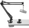Geekria for Creators Microphone Arm Compatible with Shure MV88+, SM7B, MV7, MV7X, SM58, SM57, Mic Boom Arm Mount Adapter, Suspension Stand, Mic Scissor Arm, Desk Mount Holder