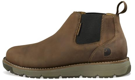 Carhartt Millbrook Romeo Herren Arbeitsstiefel mit Stahlkappe, wasserabweisend, 10,2 cm, Braun, gegerbt, 7.5