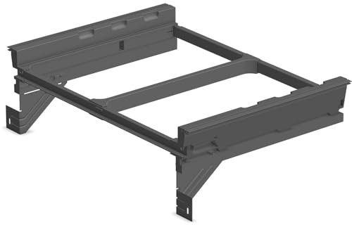 Ninka Mülleimer Halterung eins2fünf NL 400 KB 600mm - Halterung für Einbau Abfallsammler, Kunststoff dunkelgrau