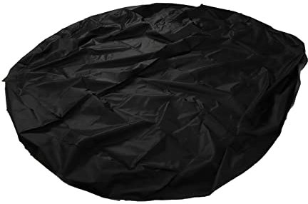 Swimming Pool Cover, 6ft Black Round Bathtub Cover Liner, Dustproof Protection for Barbecue Grill & Outdoor Furniture