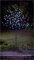 Homme Concept - 4ft Solar Powered LED Cherry Blossom Tree with Metal base and pegs, Artificial Trees Outdoor, Solar Garden Ornaments, Solar lights Outdoor, Garden Decoration Pathway Lights. (White)