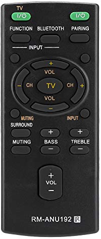 Dioche Soundbar Remote Control, Replacement Sound Bar Remote, Replacement RM-ANU192 Remote Control For Sound Bar SACT60BT HTCT60BT SSWCT60