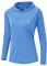 YSENTO Womens Running Sports Gym Tops Long Sleeve UPF 50+ Running Sports Gym Training Hoodies Shirts(Lake Blue, M)