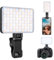 King Ma Selfie Light for iPhone, LED Clip on Phone Light, 3 Color Modes LED Lights with Intelligent Light Sensor, Rechargeable 2000mAh Battery Camera Lights for Video Conferencing/TikTok Live Stream