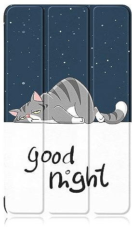 DINGGUAGUA Coque Étui pour Samsung Galaxy Tab A9 2023 (SM-X110/X115/117) 8,7 Pouces Étui Cover Mince Multi-Angles de étui Folio Case,Chat
