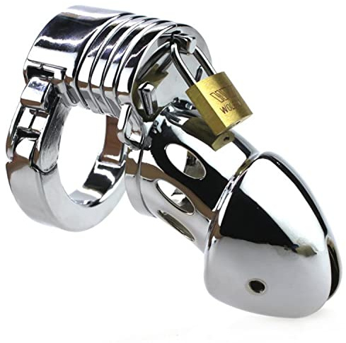 FOPS Gabbia Pene Metallo 11cm Chastity Cage Uomo Cintura Castità Maschile Discreta BDSM Sex Toy Schiavo Penis Cage Gabbia Per Pene Da Uomo Facile Pulizia Per N25-2