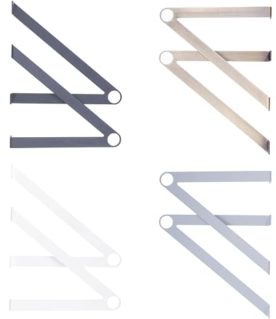 Natural Goods Berlin 2x Kleider-Stange GARD REINICKENDORF | Wandmontage | Kleider-Stangen-Halter aus Metall in Schwarz | OHNE Rundstab | Ideal als Garderobe | Kompatibel mit Garderoben-Stangen 30 mm