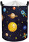 Clastyle 63L Geheimnisvoll Universum Planet Kinder Wäschekorb für Jungen Große Schwarze Kleidung Spielzeug Aufbewahrung mit Deckel für Kinderzimmer, 40x50 cm