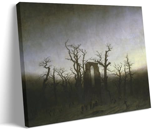 Caspar David Friedrich Malerwerke, Poster, Wandkunst, Gemälde, Leinwanddrucke, Kunstwerke, Schlafzimmer, Wohnzimmer, 20 x 30 cm
