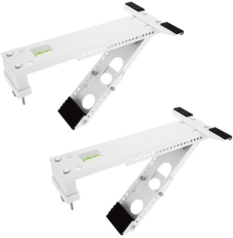 ZUQIAN 2 Pack Window Air Conditioner Support Bracket, Wall Mounting Unit Window Stand Mount AC Brackets Support, Universal for 5,000-24,000 BTU AC Units, Up to 165lbs