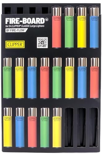 Clipper® Feuerzeug - Neue Motive 2023 + Crystal Balls (Fire Board 24er)