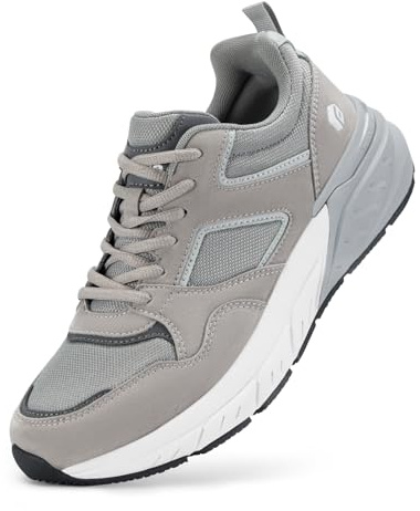 FitVille Laufschuhe Herren Sneaker Extra Weit Turnschuhe Atmungsaktive Sportschuhe Outdoor Straßenlaufschuhe Bequeme Walking Schuhe