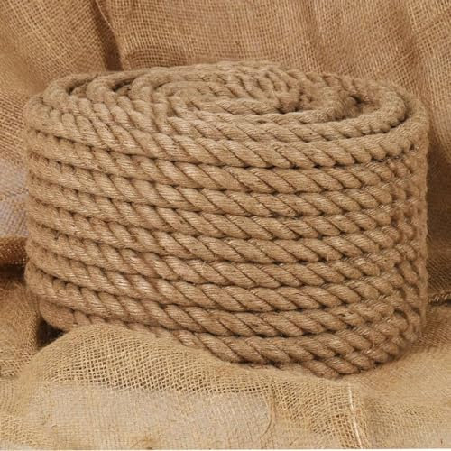 qohoio Corde 100% Jute 20 mm 50 m Corde en Nylon De,Parachute Cord