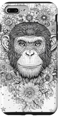 iPhone 7 Plus/8 Plus Monkey Floral Case