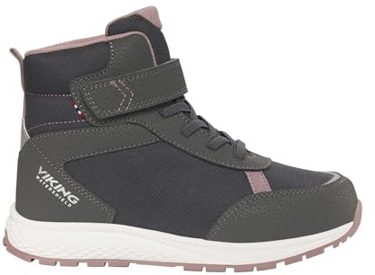 Viking Equip Warm WP 1V Equestrian Boot, Charcoal/Dusty Pink, 32 EU