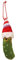 Weihnachtsgurken-Ornament, eingelegte Weihnachtsmannmütze, eingelegter Weihnachtsbaumschmuck, grüne Gurken, zum Aufhängen