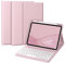 Vobafe Hülle mit Tastatur für iPad 11 10 Generation (2025/2022, 10,9/11 Zoll), Magnetisch Abnehmbare Bluetooth Tastatur mit Aktualisierte Tastenkappe, iPad A16 Tastatur mit Stifthalter, Rosa