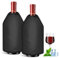 Lot de 2 manchons de refroidissement pour bouteille de vin, refroidisseur de bouteille de vin, flexible, réutilisable, pour champagne, vin, vodka, maison, restauration et extérieur