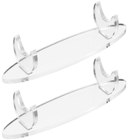 CUEMOON 2 Stück Acryl Stifthalter Display Ständer, Pen Display Holder Stand, für Kugelschreiber und Schreibgeräte, transparente