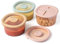 Moonkie 3 Piezas Tarros Bebe Comida Silicona 240ml | Recipiente Comida Bebe con Tapa para aperitivos | Tarros de Conservación | Sin BPA | Apto para Lavavajillas, Refrigeradores y Microondas