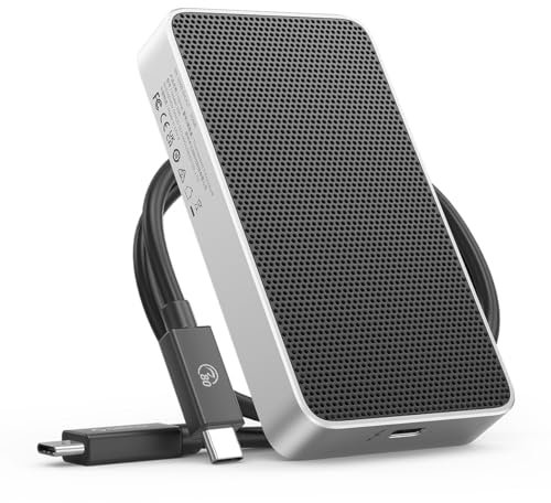 ORICO 80 Gbps Boîtier SSD M.2 NVMe, Refroidissement Silencieux Sans Ventilateur, Compatible Thunderbolt 5/4/3/USB4, Supporte les SSD M2 NVMe M-Key 2280, Pour utilisateurs Mac/PC Haute Performance –X50