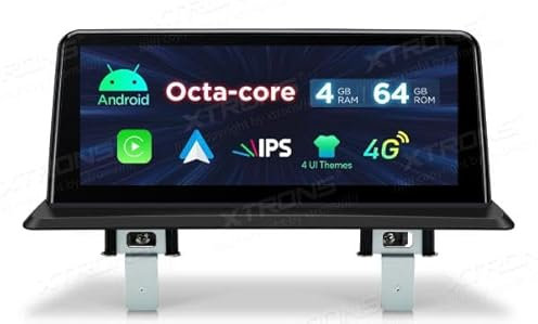 XTRONS QDB1087UNL - Radio de coche con GPS para BMW E81 E87 E88 Android 14 Carplay 10,25