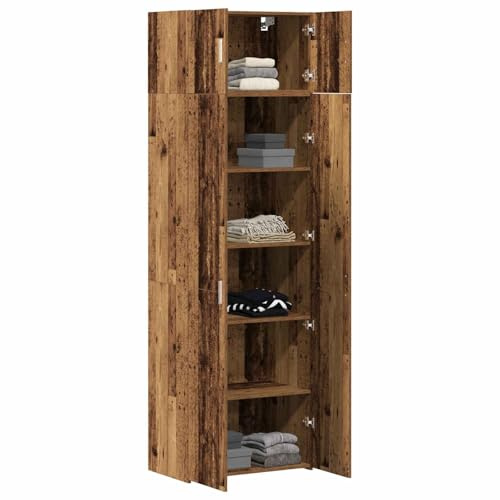 vidaXL Aufbewahrungsschrank 2 STK. Altholz 70 x 42,5 x 225 cm