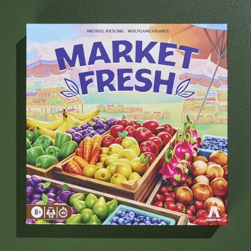 Market Fresh Board Game – Fun Strategy Tile Placement Game for Children, Teens and Adults – Ages 8+ – 1-4 Players – 45 Mins. – Family Games - English Version