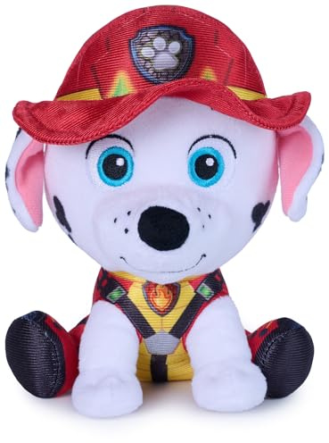 PAW PATROL GUND Dino-Film Marshall Plüschtier, kuscheliger 15cm Fellfreund in Kinofilm Uniform, für Kinder ab 1 Jahr