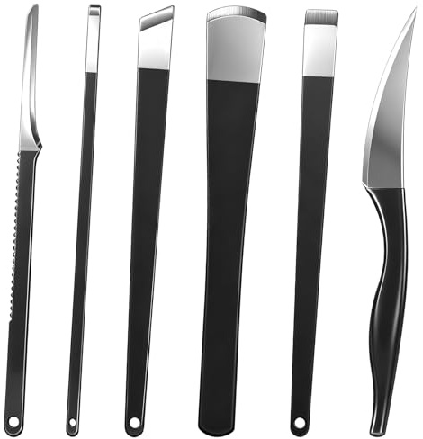 IANFAN 6 Pcs Ingrown Toenail Removal Kit, Professional Pedicure Knife Kits Stainless Steel Foot Callus Shaver Tools with A Storage Box Foot Care Tools for Dead Skin Callus Corn Foots File Rasp