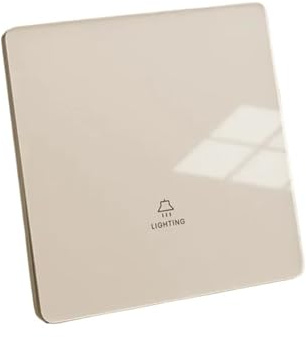 Lichtschalter Unterputz, Wechselschalter Ultradünner Glas-Lichtschalter 1/2/3/4-Gang 1/2-Wege-Wand-Netzschalter Ein/Aus-Panel-Wippschalter Elektrisch 220 V(1Gang,2Way)